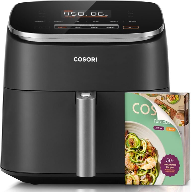 Cosori 9-in-1 TurboBlaze Air Fryer 6 Qt, Premium Ceramic Coating, 90°–450°F, Dark Gray 2 Cosori 9-in-1 TurboBlaze Air Fryer 6 Qt