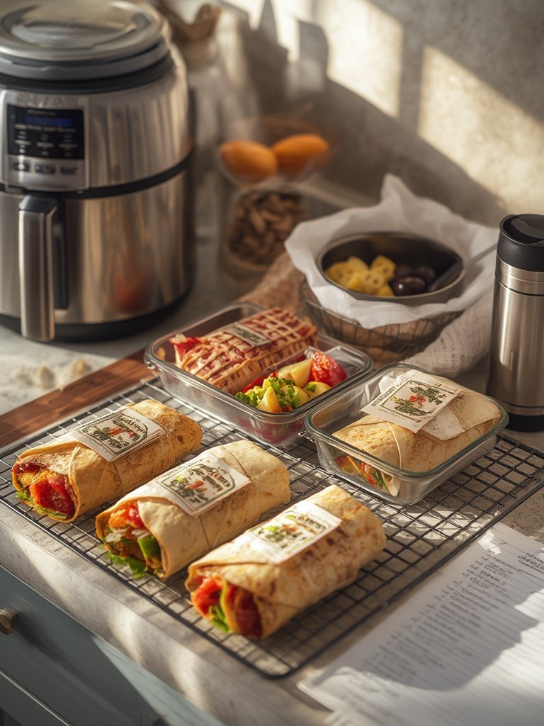 Air Fryer Wraps how to Master Crispy Wraps 3 air fryer breakfast wraps - Illustration 3