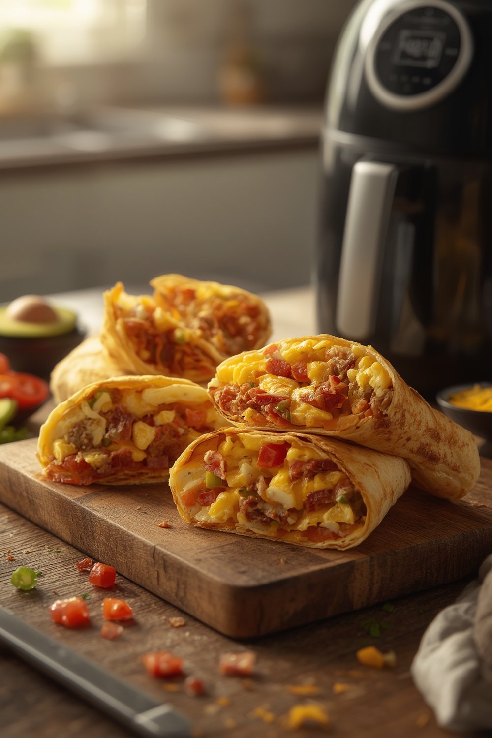 Air Fryer Wraps how to Master Crispy Wraps 1 air fryer breakfast wraps - Illustration 1