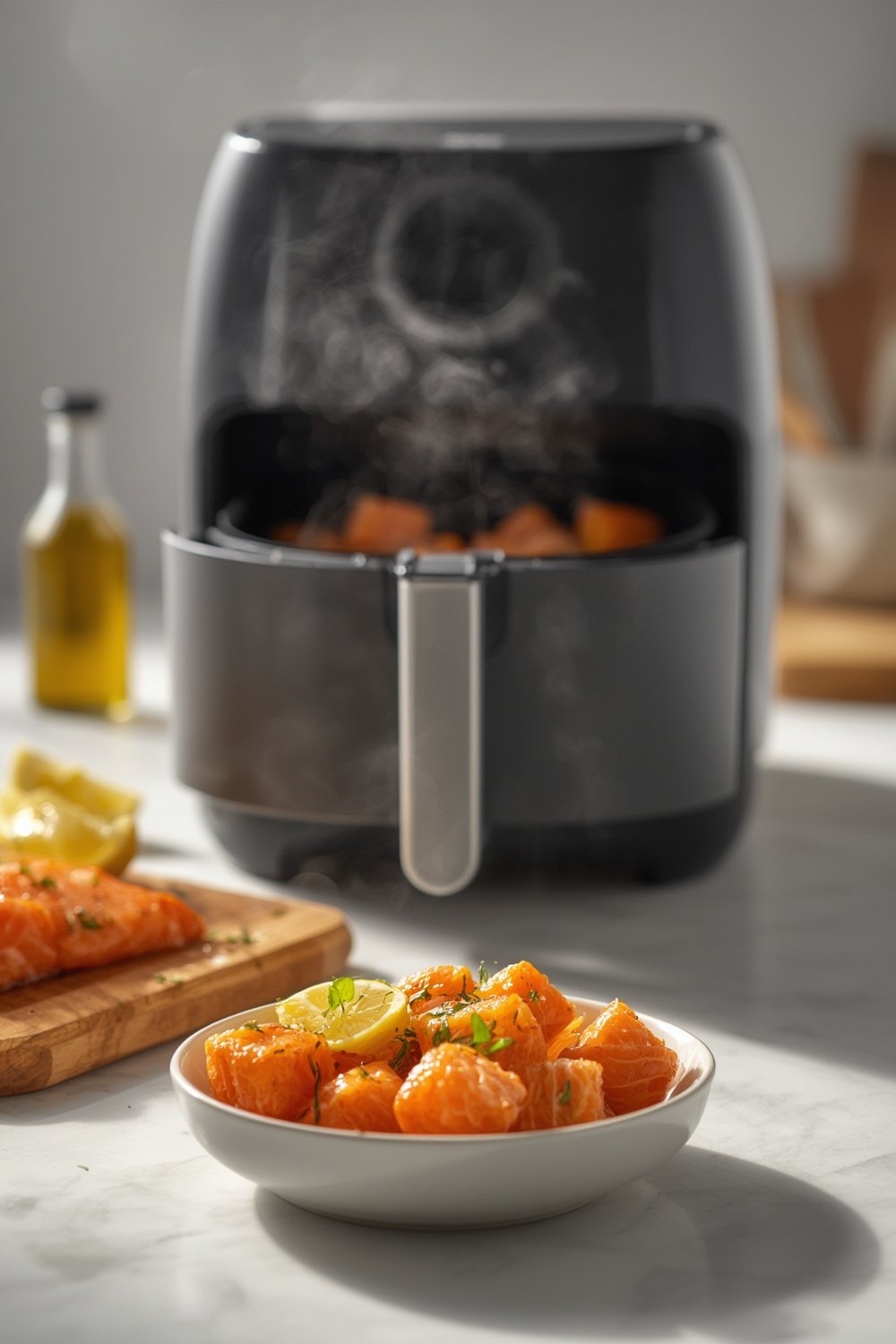 air fryer salmon bites - Illustration 1
