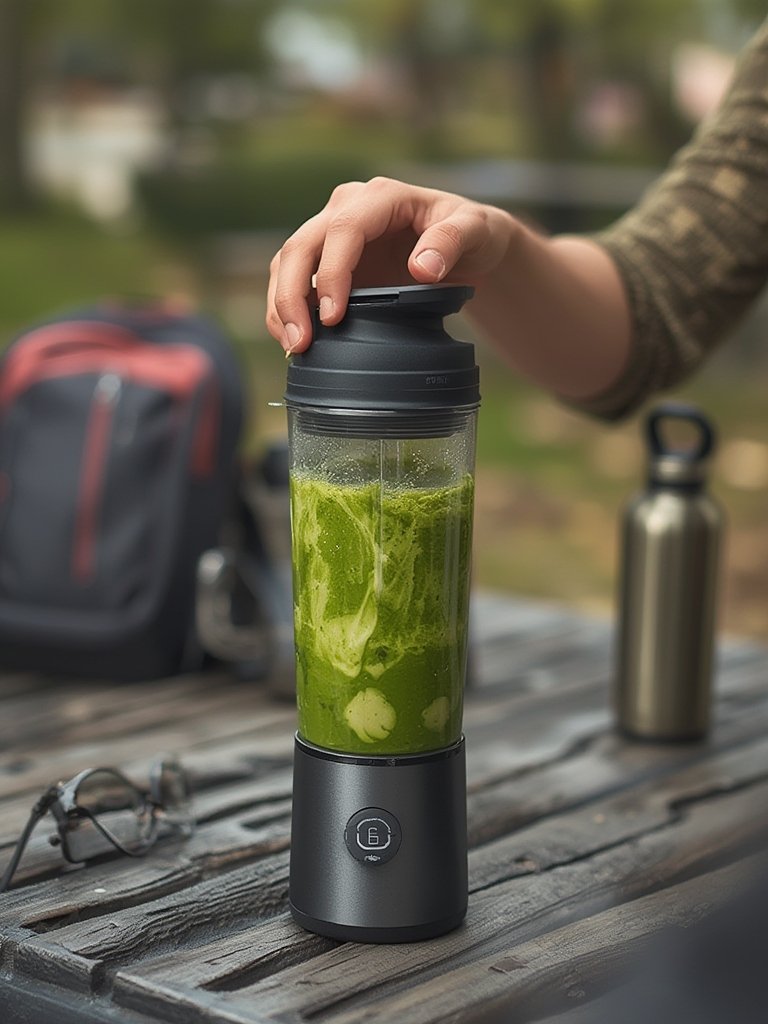 Ninja BC151BK Blast Portable Blender: 7 Ultimate Secrets For Amazing Shakes & Smoothies 2 portable blender in action