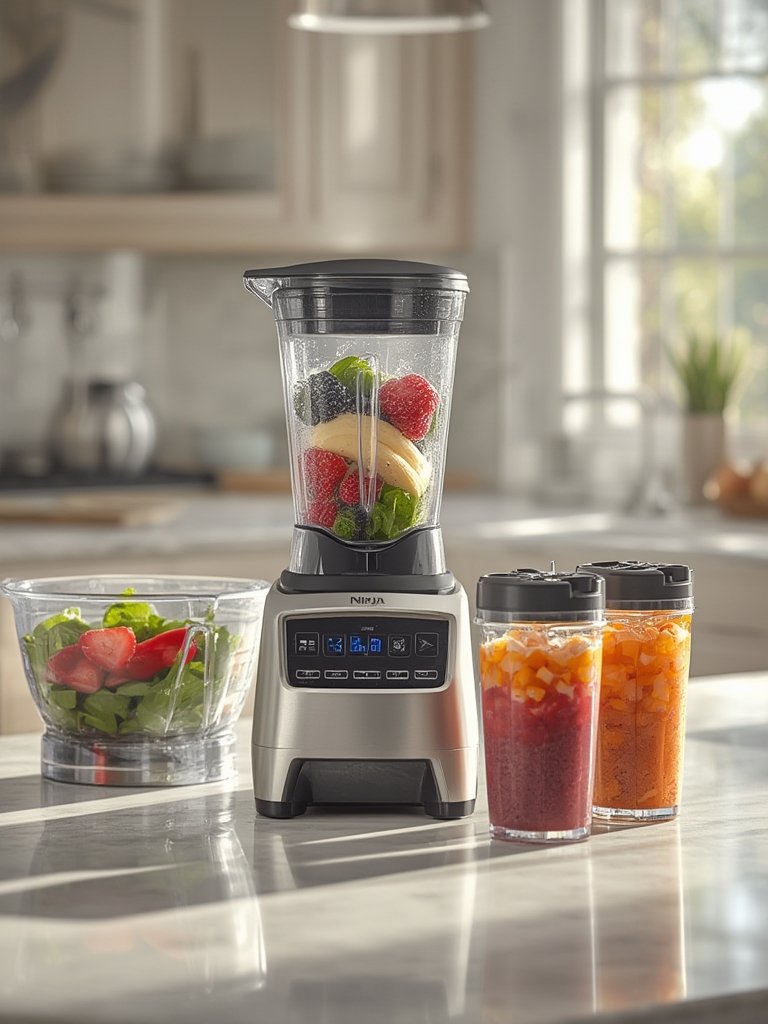 kitchen blender in action