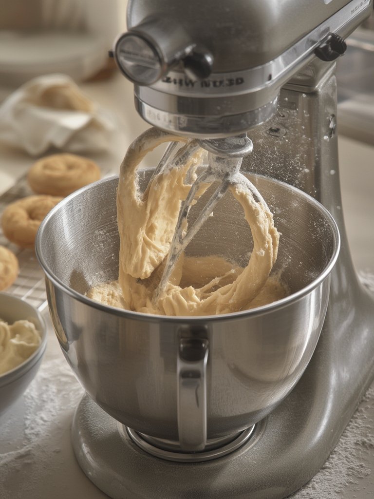 stand mixer in action