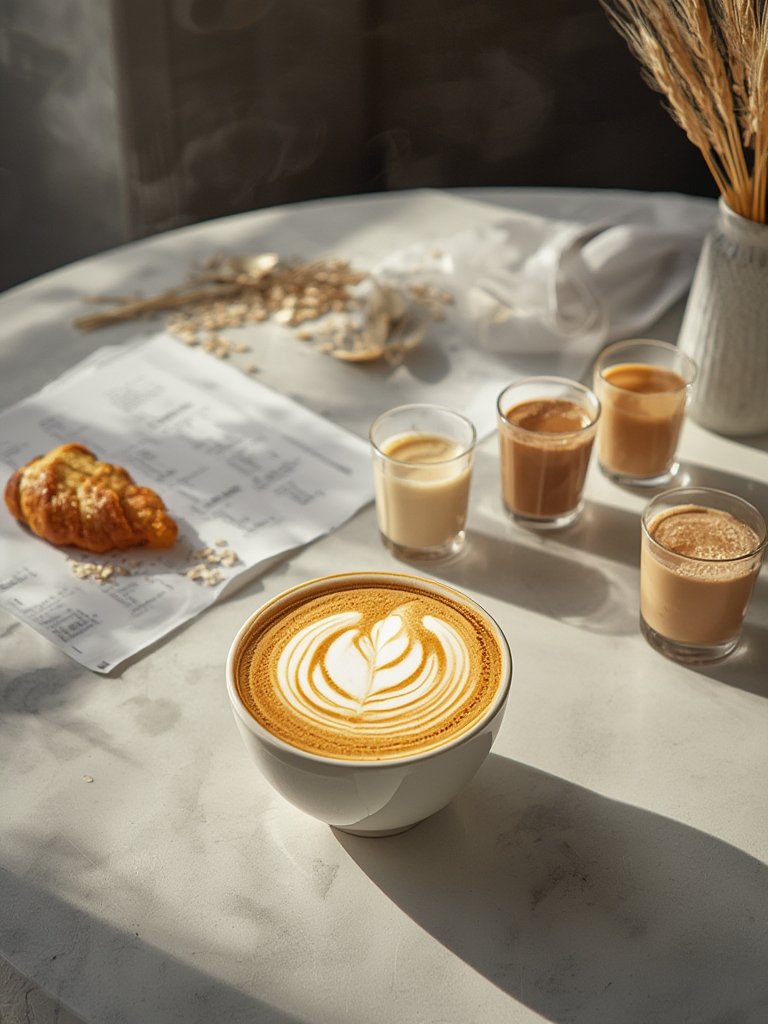 oat milk latte - Illustration 3