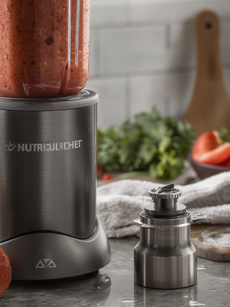 personal blender in action