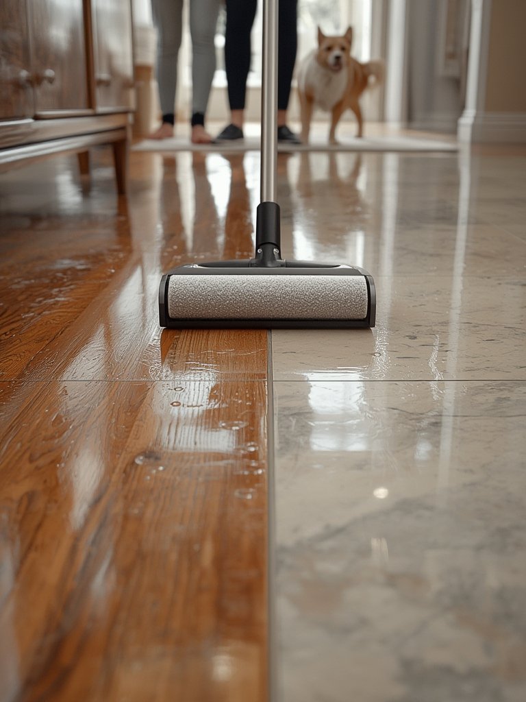 wet vacuum in action