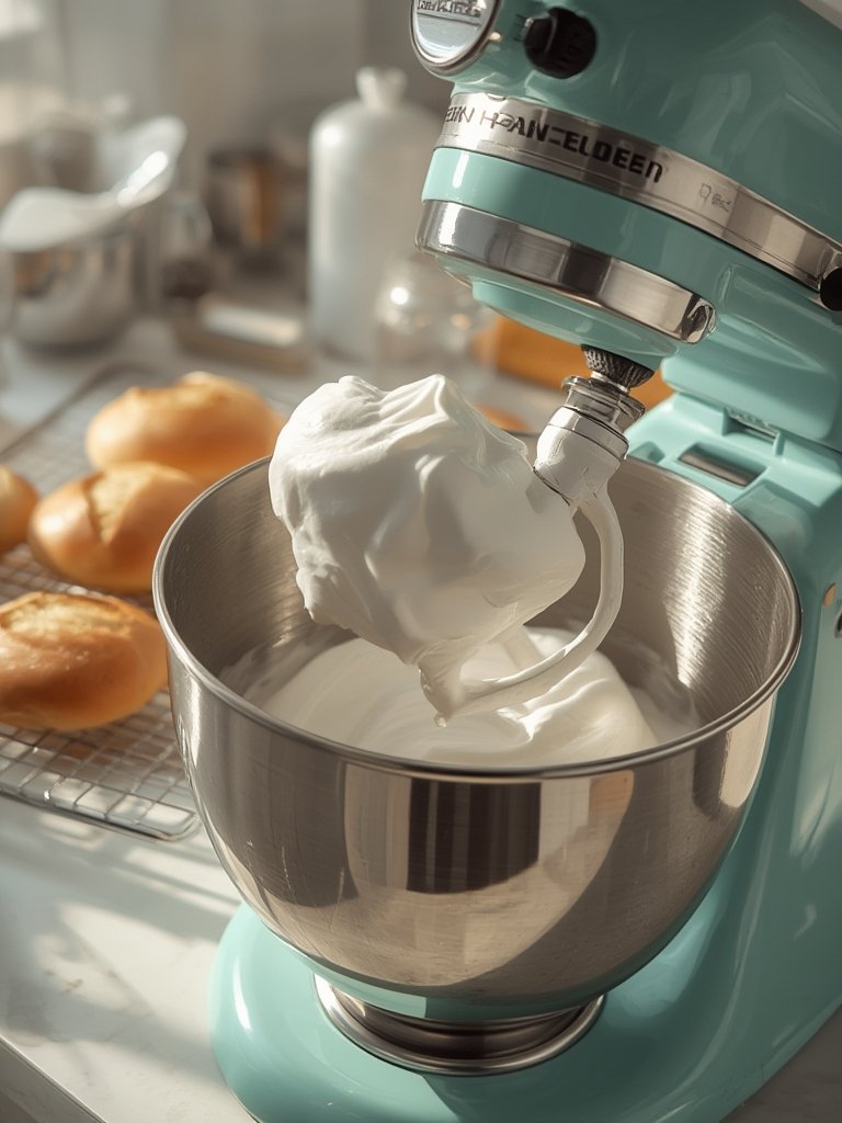 stand mixer in action