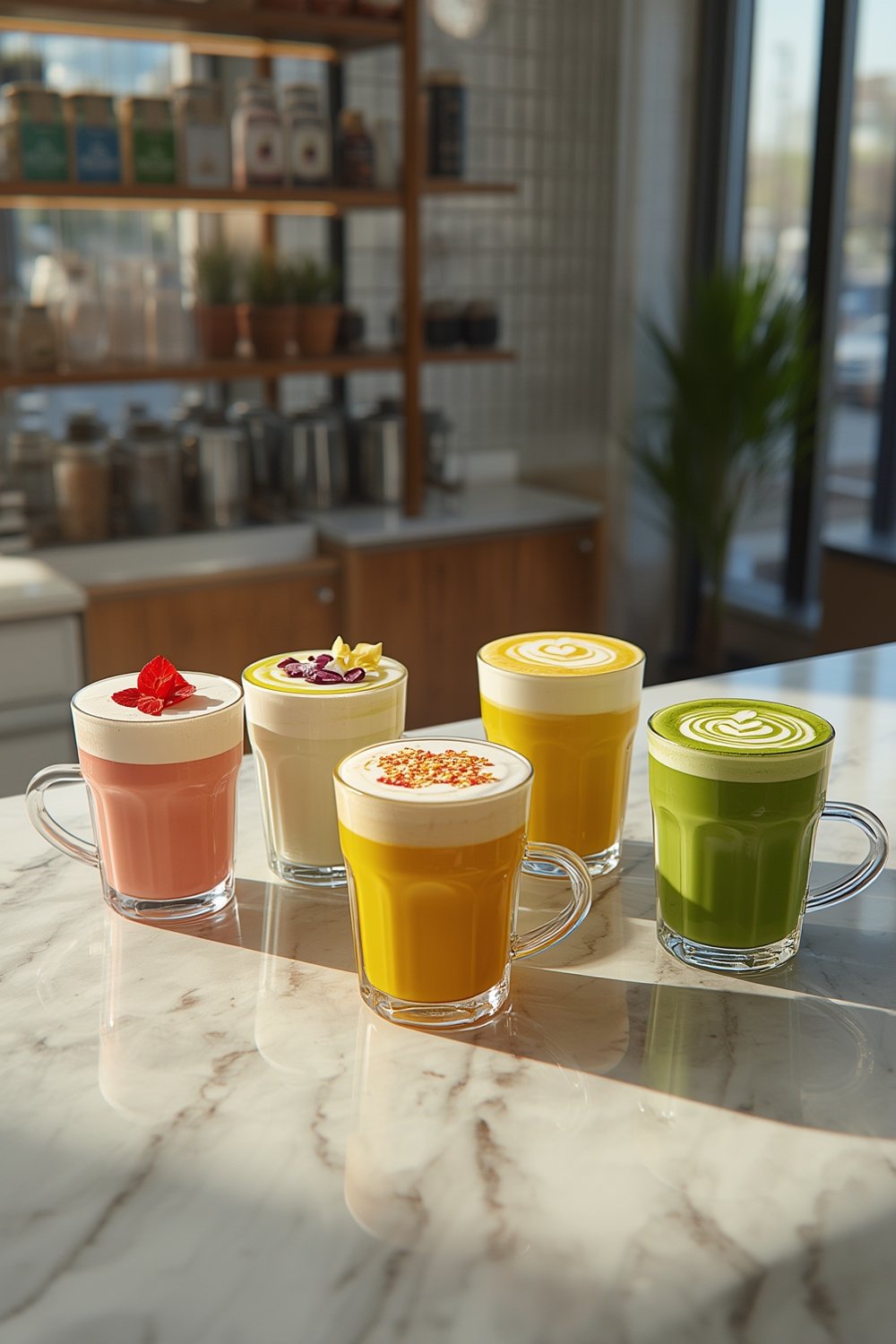 Different matcha latte - Illustration 1