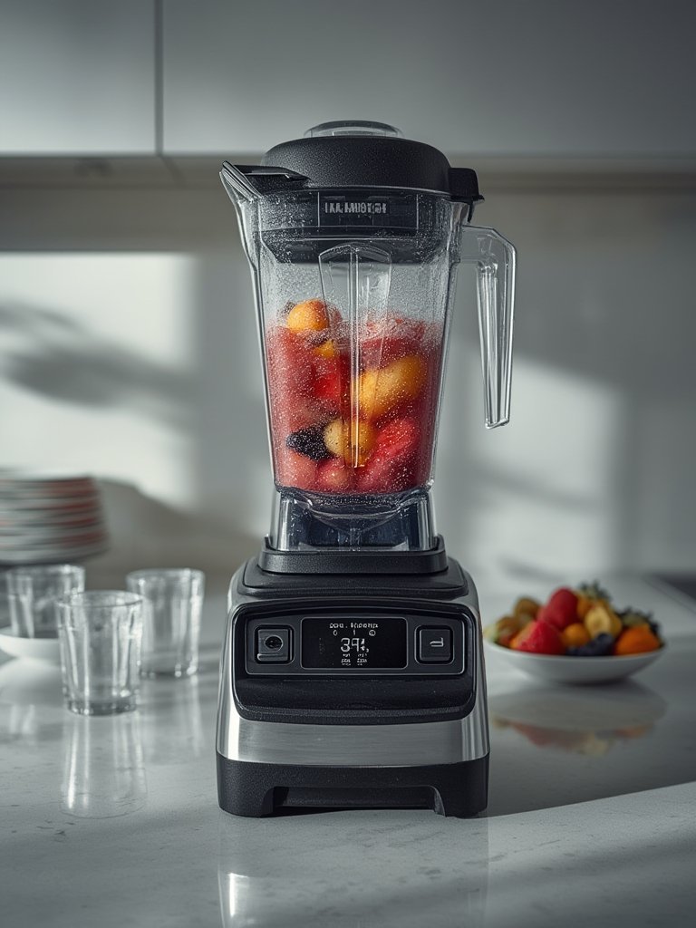 blender countertop in action