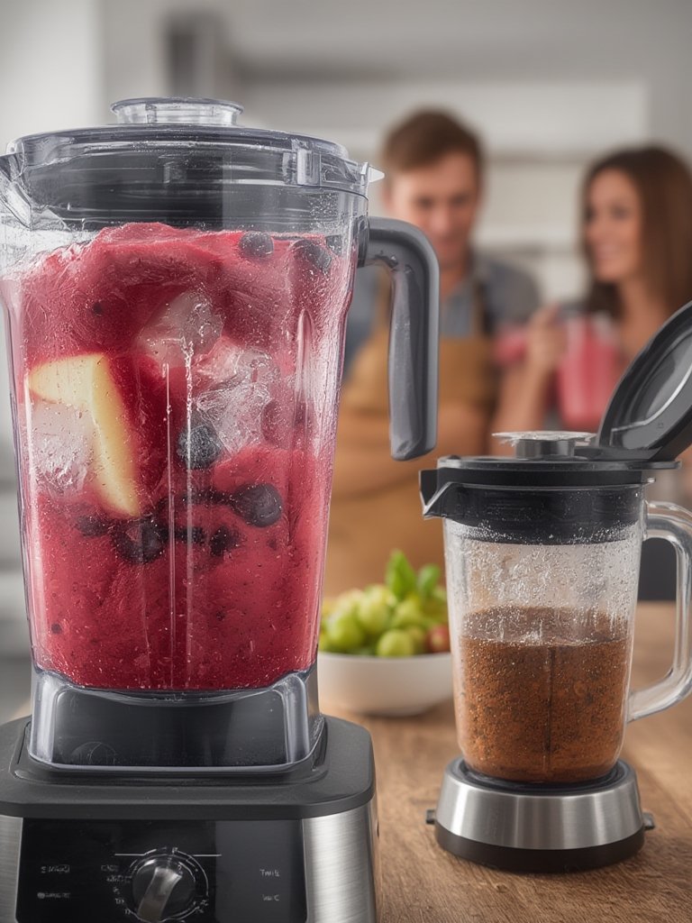 professional blender in action