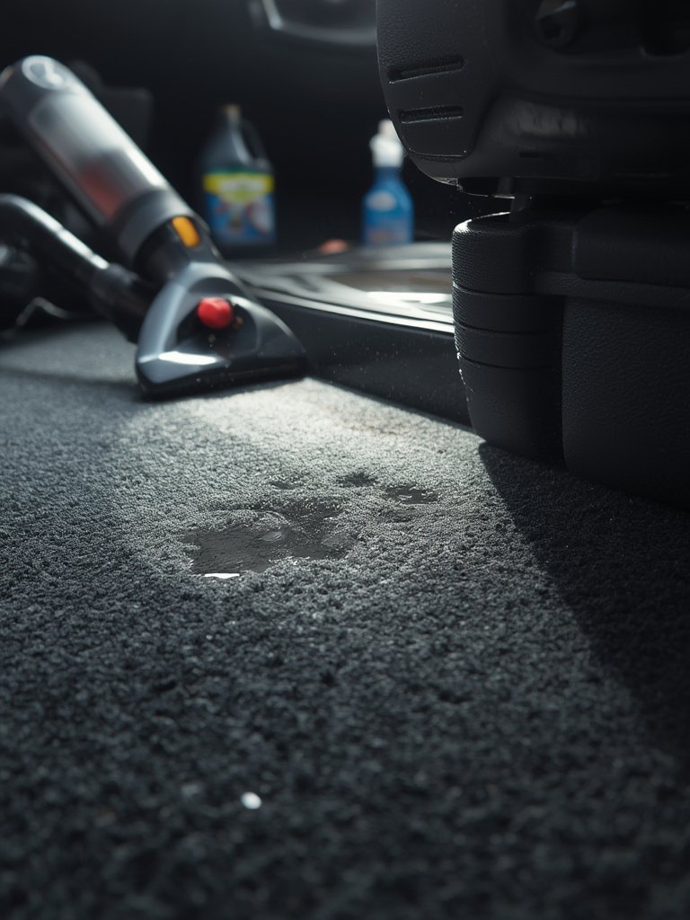 carpet cleaner in action