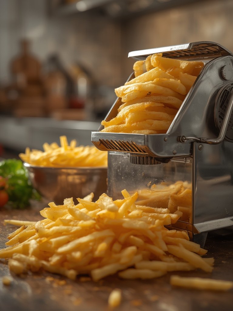 french fry in action