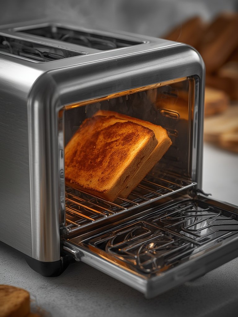 touch toaster in action